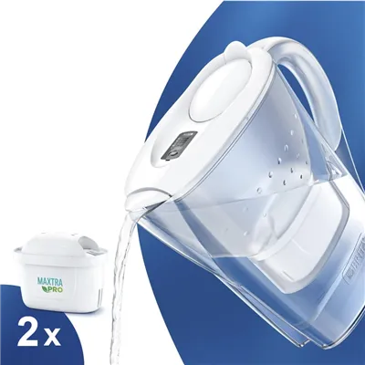 Brita Marella biela filtračná kanvica 2,4 l + 2 ks filtra Maxtra Pro Pure Performance