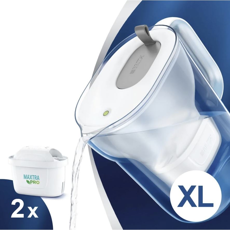 Filtračná kanvica Brita Style XL sivá 3,6 l + 2 ks filtra Maxtra Pro Pure Performance