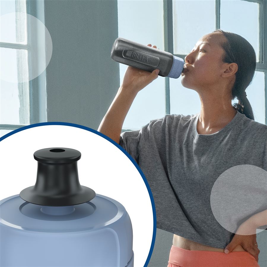 BRITA Fill&Go Active filtračná fľaša na vodu 0,6 l, zelená + 2x filter MicroDisc