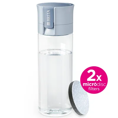 BRITA Fill&Go Vital filtračná fľaša na vodu 0,6 l, modrá + 2x filter MicroDisc