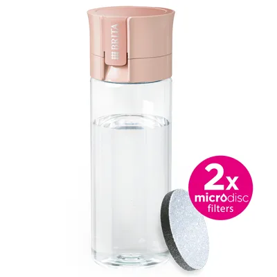 BRITA Fill&Go Vital filtračná fľaša na vodu 0,6 l, marhuľová + 2x filter MicroDisc