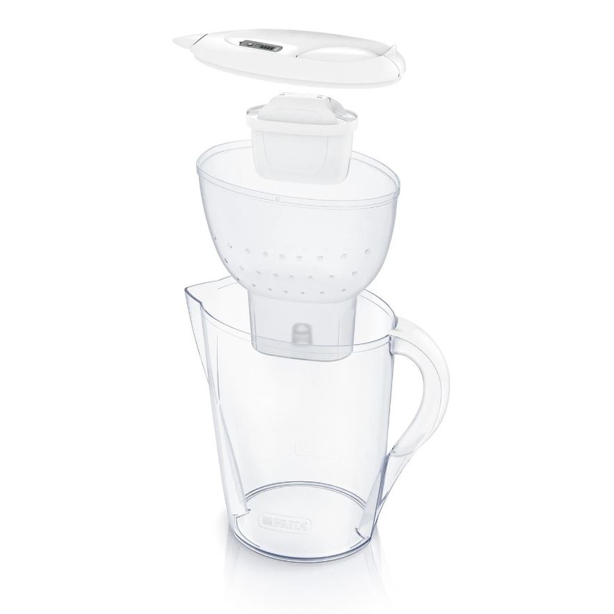 Brita Marella biela filtračná kanvica 2,4 l + 1 ks filtra FilterLogic FL-402H