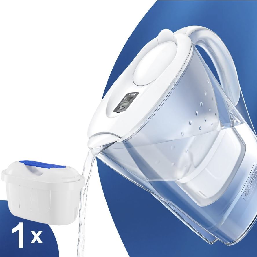 Brita Marella biela filtračná kanvica 2,4 l + 1 ks filtra FilterLogic FL-402H