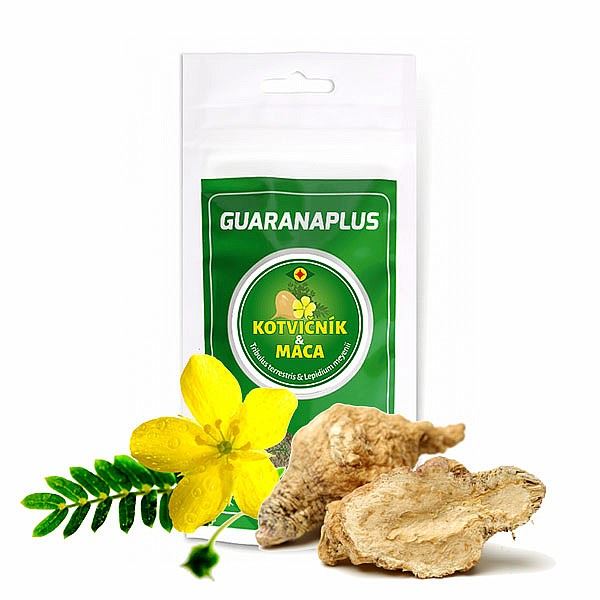 Guaranaplus Kotvičník + Maca, 100 kapsúl