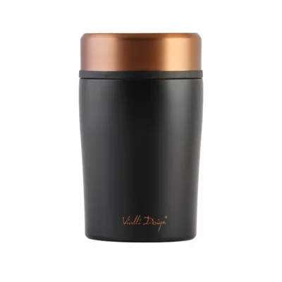 Vialli Design termoska na jedlo FUORI čierna 500 ml (black rose gold)