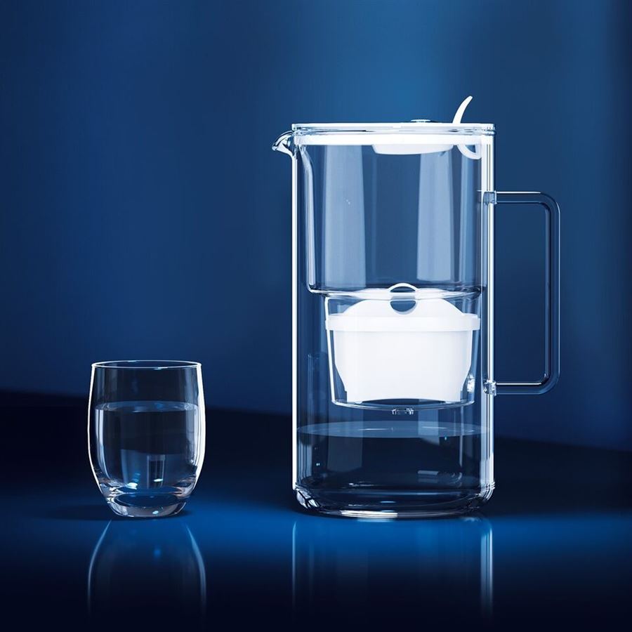 Aquaphor Glass filtračná sklenená kanvica biela 2,5 l + 4 ks filtra Maxfor+ Mg