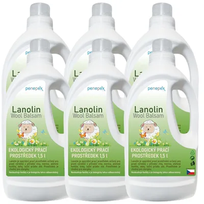 Lanolín na pranie Wool Balsam 1,5 l / 6 ks