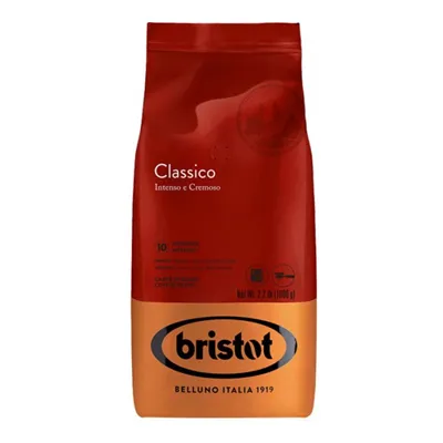 Bristot Classico zrnková káva 1 kg  (Arabica 20%, Robusta 80%)