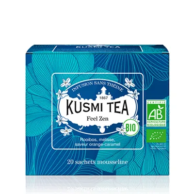 Kusmi Tea Organic Feel Zen, 20 mušelínových sáčkov (40 g)