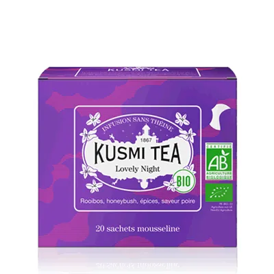 Kusmi Tea Lovely Night, 20 mušelínových sáčkov (40 g)