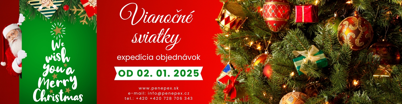 Vianočné sviatky expedície zásielok od 02.01. 2025

